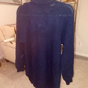 Cozy Navy Knit Sweater